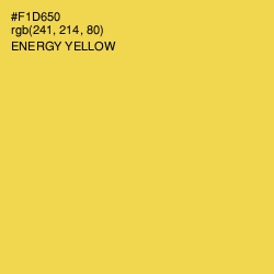#F1D650 - Energy Yellow Color Image